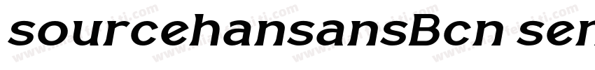 sourcehansansBcn sem字体转换